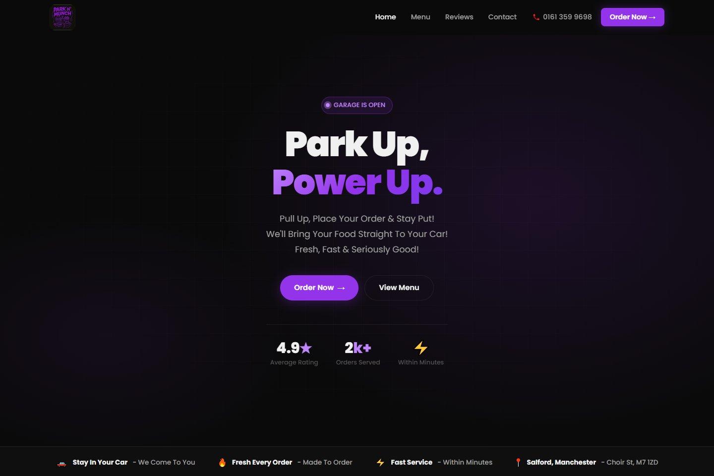 Park N Munch website